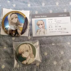 FGO 데메텔 가챠 메이트 FGO 축제 캔 배지 입교 허가증 3점 세트
