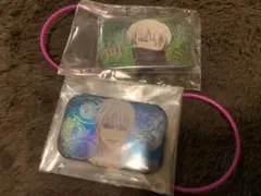 呪術廻戦 ホログラムスクエア缶バッジ 五条悟 狗巻棘