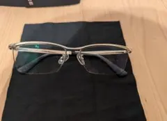 POLICE メタルフレーム メガネ シルバー/ブラック