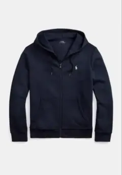 Ralph Lauren ダブルニット ジップパーカー ネイビー - メルカリ