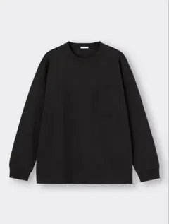 ヘビーウェイトクルーネック　黒色