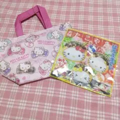 HELLO KITTY 50周年記念 ミニトートバッグ＆たこ焼きキティタオル