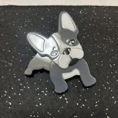 フレンチブルドッグ ブローチ アクリル