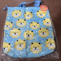 新品　未使用　MOMmaME 巾着　ライオン柄 通園通学