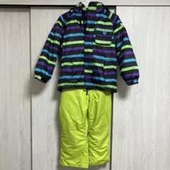 子ども用スキーウェア ストライプデザイン