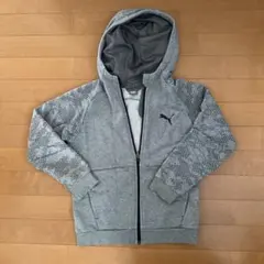 PUMA グレー パーカー フルジップ