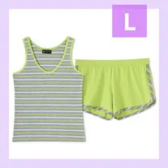 パジャマ レディース 【L】夏 ルームウェア 上下セット 新品タグ付 未使用