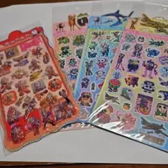 ウルトラマン、イタリアンプレインロッドホログラムシール4枚セット　13