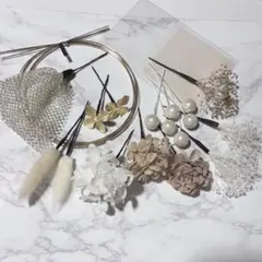 S8さまオーダー髪飾り☆ヘッドドレス☆卒業式成人式結婚式和装振袖袴ドライフラワー