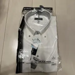 MODE ISM ホワイト ストライプ ワイシャツ L 新品