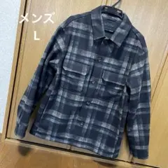 UNIQLO オーバーシャツジャケット　メンズLのサムネイル