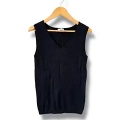 【新品】GUリブVネックニット ノースリーブ ジーユー サマーニット ユニクロ