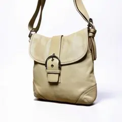 美品　コーチ　ショルダーバッグ　ソーホー　レザー　肩掛け　イエロー　9481