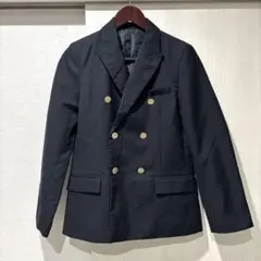 エルフランク　紺ブレ　ダブルブレスト　ブレザー　ジャケット　金ボタン　1022