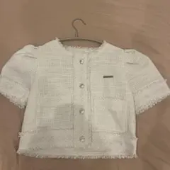 mily bilet 半袖ラメ入りツイードジャケットのサムネイル