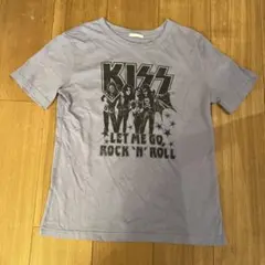 GU KISS Tシャツ　ロック　パープル　M