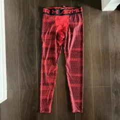 UNDER ARMOUR レッド タイツ LGサイズ