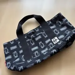 CHUMS トートバック ブラック　ブービーバード柄