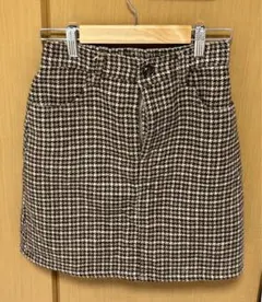 【one way】チェックタイトスカート　Mサイズ