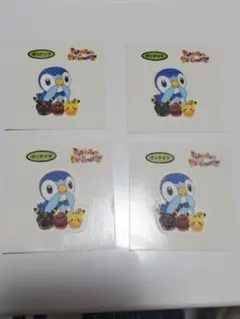 【ポケモンパン】デコキャラシール 第193弾 ポッチャマ4枚まとめ売り
