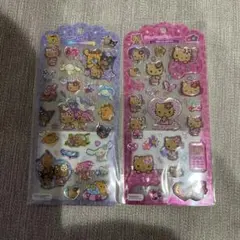 新品　サンリオキャラクターズ　ドロップジェリーシール2点セット　日焼け　キティ