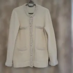 組曲☆ツイード風ニットジャケット