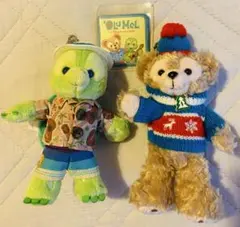 オルメル ダッフィー ぬいぐるみバッジ2体セット