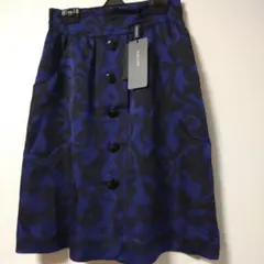 JUSGLITTY 青 花柄 タイトスカート