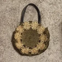 【COOCO】かごバッグ 花 strain punch design goodsのサムネイル
