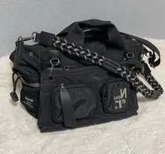【美品】nouer ヌエール　マルチウェイポケットデザインミニBAG ブラック