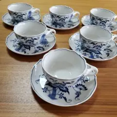 J979 Blue Danube 食器セット まとめ カップ&ソーサー 大皿 Blue Danube ブルーダニューブ 大皿 ブルーオニオン オーバル