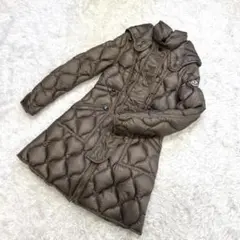 MONCLER LON S ロンフーデッドダウンコート ベージュ レディースのサムネイル