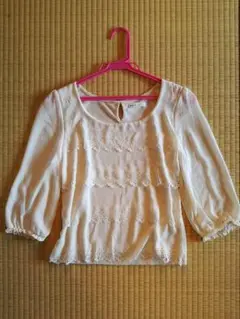 レディス　トップス(白色ブラウス)　ウィルセレクション