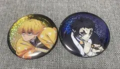 鬼滅の刃　無限城編　善逸&獪岳　グリッター缶バッジ