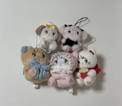 mikko ぬいぐるみ マスコット 5点セット
