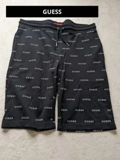 GUESS 総柄 ロゴ ショートパンツ ブラック Lサイズのサムネイル