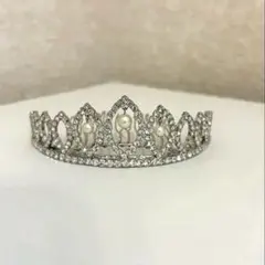 パール　クリスタル　ティアラ