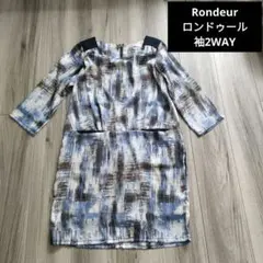 Rondeur ロンドゥール 袖2WAY チュニック　ワンピース