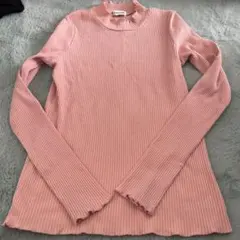 グローバルワーク　リブ　カットソー　Ｌ　ピンク