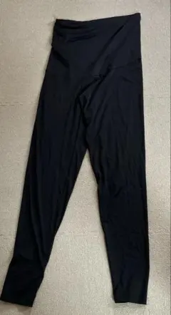 ユニクロ AlRism エアリズム マタニティ レギンス 黒 L