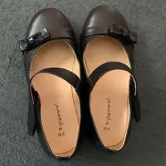 フォーマルシューズ 女の子 黒20cm