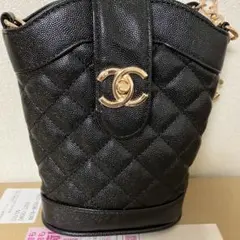CHANEL CC ロゴブラック キルティング ショルダーバッグノベルティ