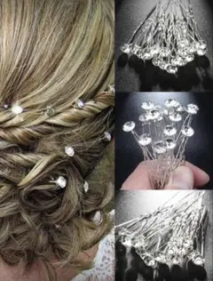 クリスタルヘアピン 10本セット