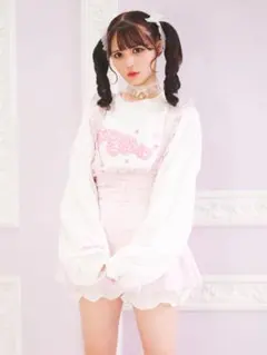 Ank Rouge ギンガムチェック サロペットスカート