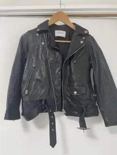 beautiful people ブラックレザーライダースジャケット