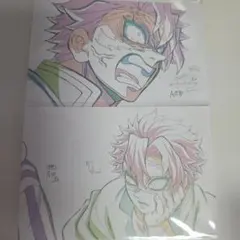 鬼滅の刃 柱展 柱-表情 原画ポストカード 860 不死川実弥 新品未開封