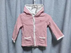 ポロロゴ刺繍フード付きトレーナー