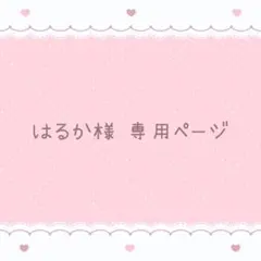 はるか様 専用ページ