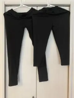 ブラックレギンス L-LLサイズ