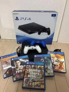 PS4本体 1TB コントローラー2個 ゲーム5本セット
